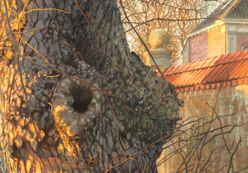 Paul Christiaan Bos: detail Muur van Jelsum 9 x vergroot, detail Old Brick Wall of Jelsum, 9 times enlarged