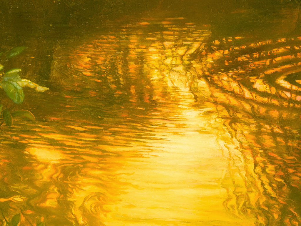 gouden water, golden water