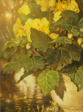 Paul Christiaan Bos: Bloemstlleven III, olieverf