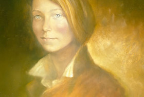 Paul Christiaan Bos: portrait Annigje Bijvoet. Girl with a difference.