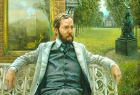 Paul Christiaan Bos:portrait Reinier de Jonge, one of my earliest portraits (possibly 1978 or 1979)